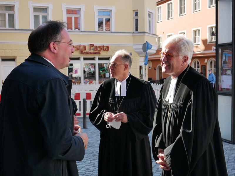 KMD Scheffels, Dekan Schwarz, Landesbischof Bedford-Strohm